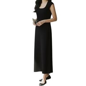 Jones Wear Vintage Black Formal Dress Size 10 – Gem-Embellished Floor-Length